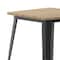 Flash Furniture 23.75 SQ Dining Table Brown Poly Top/Black Frame JJ-T14619-60-BRBK-GG - alternate 4